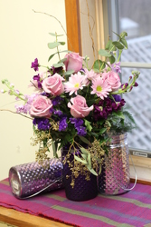 Delight Mom (Purple Vase) from Olney's Flowers of Rome in Rome, NY