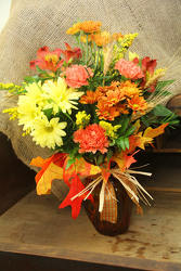 Bright Fall Vase  from Olney's Flowers of Rome in Rome, NY