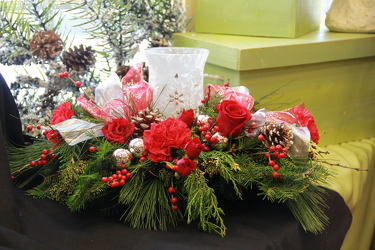 Christmas Hurricane from Olney's Flowers of Rome in Rome, NY
