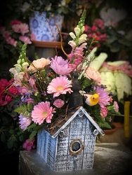 Mom's Elegance- BirdHouse from Olney's Flowers of Rome in Rome, NY