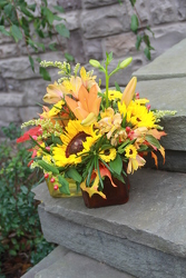 Thanksgiving Cube from Olney's Flowers of Rome in Rome, NY