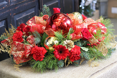 Grand Holiday Centerpiece from Olney's Flowers of Rome in Rome, NY