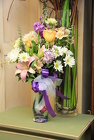 /images/MD_45lg.jpg I LOVE MOM Painted Floral Vase