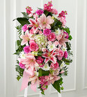 The FTD® Gently into the Ever-After™ Standing Spray from Olney's Flowers of Rome in Rome, NY