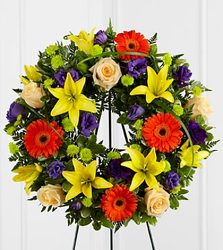 The FTD Radiant Remembrance Wreath from Olney's Flowers of Rome in Rome, NY