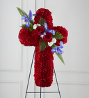 The FTD Living Cross Easel from Olney's Flowers of Rome in Rome, NY