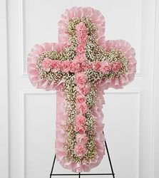 The FTD Angel's Cross from Olney's Flowers of Rome in Rome, NY