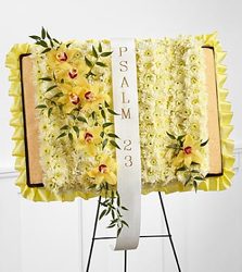 The FTD Taken Too Soon™ Bible Easel from Olney's Flowers of Rome in Rome, NY