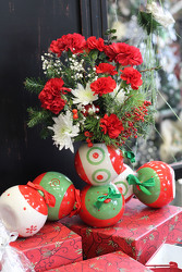 Stacked Ornaments Vase from Olney's Flowers of Rome in Rome, NY