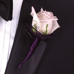Lavender Rose Boutonniere from Olney's Flowers of Rome in Rome, NY