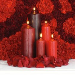 Red Altar Candle Arrangment from Olney's Flowers of Rome in Rome, NY
