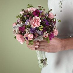 Mixed Bridesmaid Bouquet from Olney's Flowers of Rome in Rome, NY