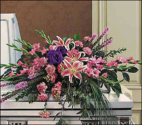 Triumphant Casket Spray from Olney's Flowers of Rome in Rome, NY