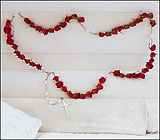 Rosary of Red Roses from Olney's Flowers of Rome in Rome, NY