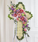 Peace & Prayers Pastel Standing Cross from Olney's Flowers of Rome in Rome, NY