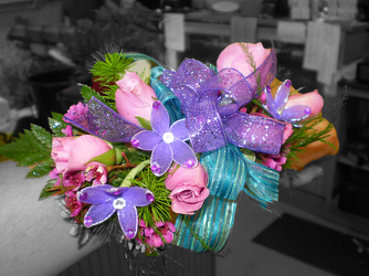 Lavender Rose Wrist Corsage from Olney's Flowers of Rome in Rome, NY