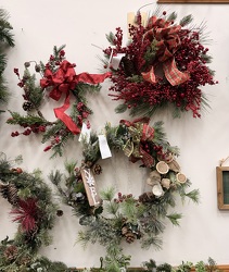 Silk Christmas Wreaths from Olney's Flowers of Rome in Rome, NY