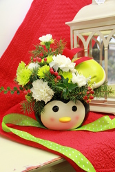 Penguin Head from Olney's Flowers of Rome in Rome, NY