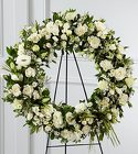 The FTD Splendor Wreath from Olney's Flowers of Rome in Rome, NY