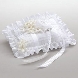 White Ring Bearer Pillow from Olney's Flowers of Rome in Rome, NY