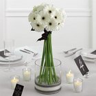 White gerbera Daisy Centerpiece from Olney's Flowers of Rome in Rome, NY