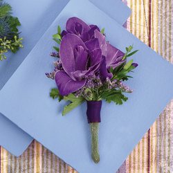 Purple Gladiolus Corsage from Olney's Flowers of Rome in Rome, NY