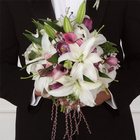 Purple & White Bridal Bouquet from Olney's Flowers of Rome in Rome, NY