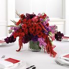 Red & Purple Reception Centerpiece from Olney's Flowers of Rome in Rome, NY