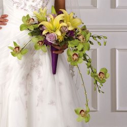 Crescent Bridal Bouquet from Olney's Flowers of Rome in Rome, NY