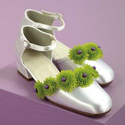 Green & Purple Shoe Decoration from Olney's Flowers of Rome in Rome, NY