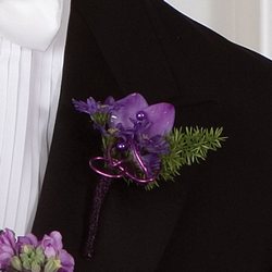 Purple Freesia Boutonniere from Olney's Flowers of Rome in Rome, NY