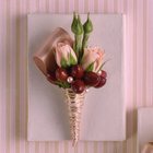 Pink & Brown Boutonniere from Olney's Flowers of Rome in Rome, NY