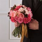 Pink Rose & Hypericum Bridal Bouquet from Olney's Flowers of Rome in Rome, NY