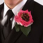 Rose & Hypericum Boutonniere from Olney's Flowers of Rome in Rome, NY