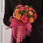 Pink & Orange  Bridesmaid Bouquet from Olney's Flowers of Rome in Rome, NY