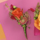 Orange Rose Boutonniere from Olney's Flowers of Rome in Rome, NY