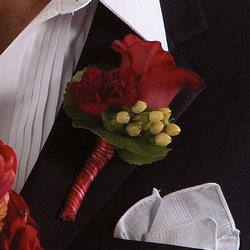 Red Rose Boutonniere from Olney's Flowers of Rome in Rome, NY