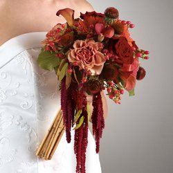Bouquet  with Hanging Amaranthus and Bamboo from Olney's Flowers of Rome in Rome, NY