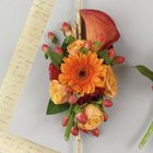 Red & Orange Mixed Corsage from Olney's Flowers of Rome in Rome, NY