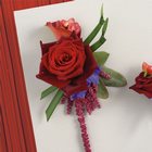 Mixed Red Rose Corsage from Olney's Flowers of Rome in Rome, NY