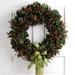 Mixed Hypericum Wreath from Olney's Flowers of Rome in Rome, NY