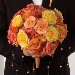 Mixed Rose Bridal Bouquet from Olney's Flowers of Rome in Rome, NY