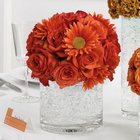 Medium Orange Reception Centerpiece from Olney's Flowers of Rome in Rome, NY