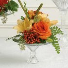 Small Orange Mix Altar Arrangement from Olney's Flowers of Rome in Rome, NY
