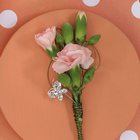 Peach  Miniature Carnation Boutonniere from Olney's Flowers of Rome in Rome, NY