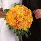 Yellow & Orange Rose Bridal Bouquet from Olney's Flowers of Rome in Rome, NY