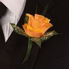 Orange Rose Boutonniere from Olney's Flowers of Rome in Rome, NY