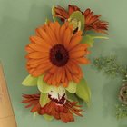 Orange Gerbera & Green Orchid Wristlet Corsage from Olney's Flowers of Rome in Rome, NY