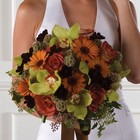 Mixed Bridal Bouquet With Green Orchids from Olney's Flowers of Rome in Rome, NY