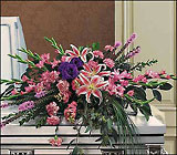 Triumphant Casket Spray from Olney's Flowers of Rome in Rome, NY